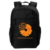 Multiple Sclerosis Awareness Ribbon Flower Ms Hope Fighter Gift Backpack