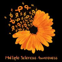 Multiple Sclerosis Awareness Ribbon Flower Ms Hope Fighter Gift Backpack