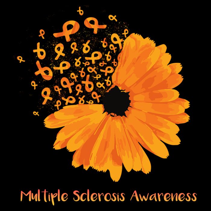 Multiple Sclerosis Awareness Ribbon Flower Ms Hope Fighter Gift Backpack