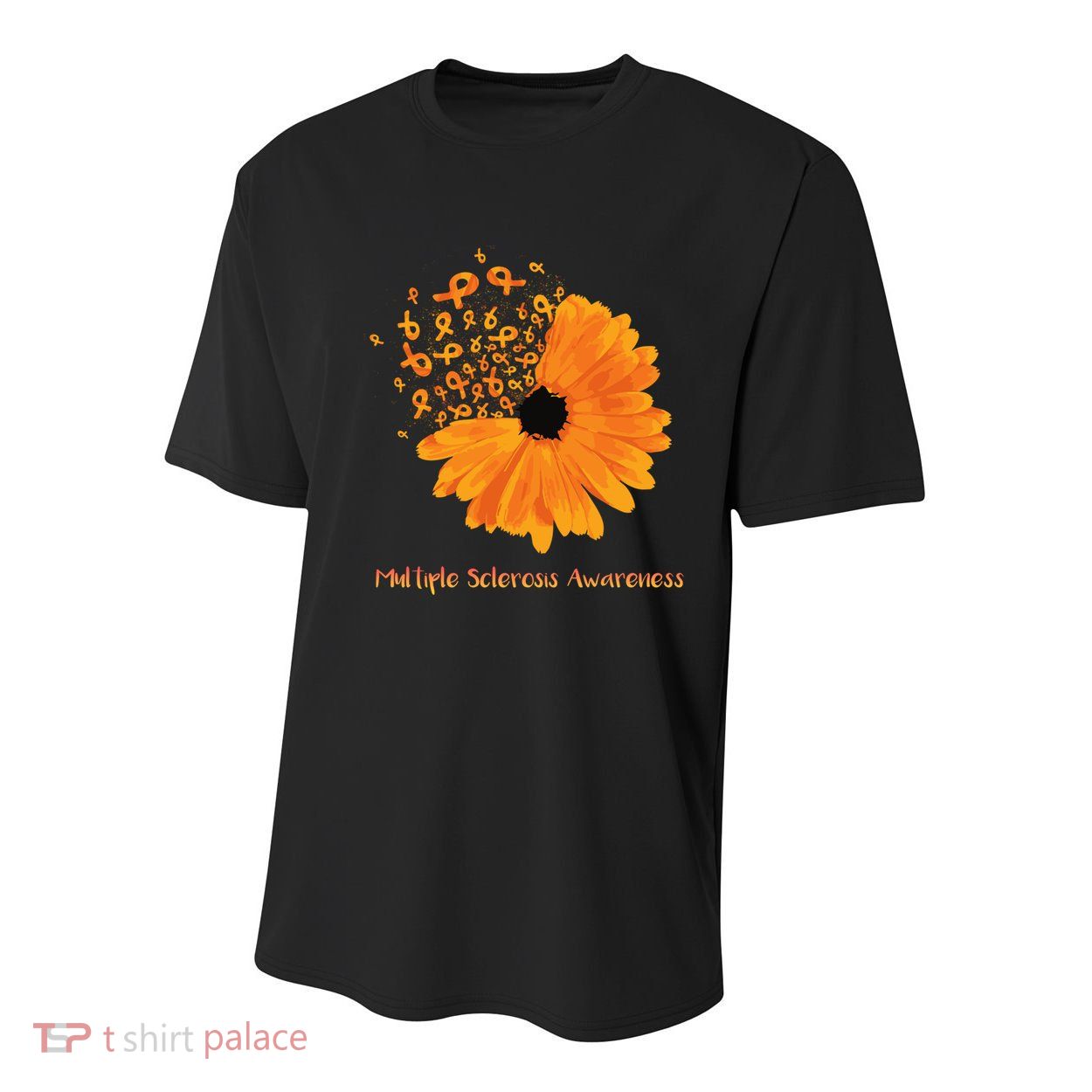 Multiple Sclerosis Awareness Ribbon Flower Ms Hope Fighter Gift Youth Performance Sprint T-Shirt