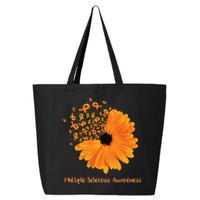 Multiple Sclerosis Awareness Ribbon Flower Ms Hope Fighter Gift 25L Jumbo Tote