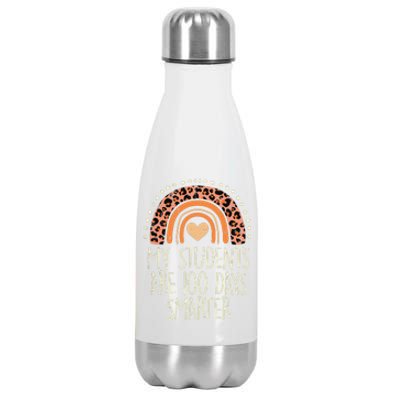 My Students Are 100 Days Smarter 100th Day Of School Teacher Stainless Steel Insulated Water Bottle