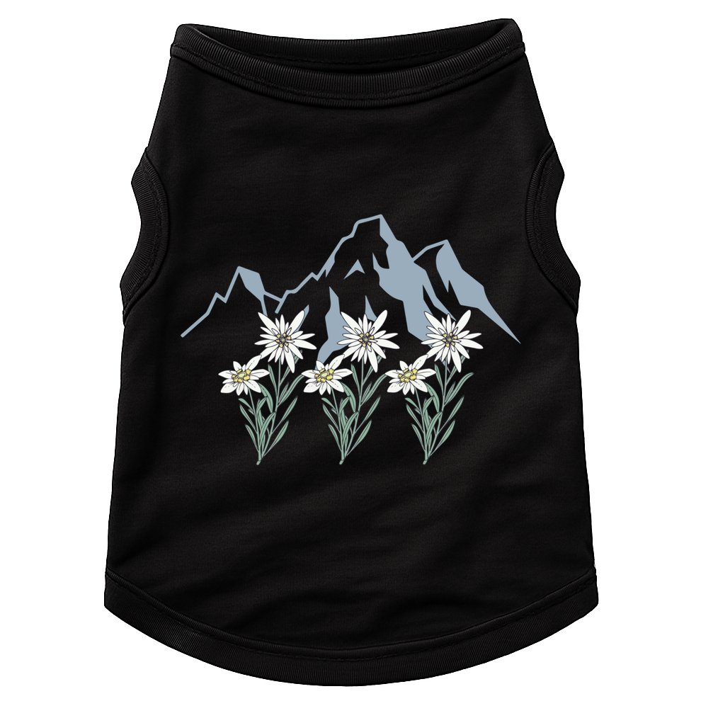 Mountains Switzerland Alps Edelweiss Basket Alpine Flower Gift Doggie Tank