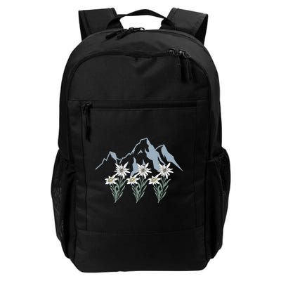 Mountains Switzerland Alps Edelweiss Basket Alpine Flower Gift Backpack