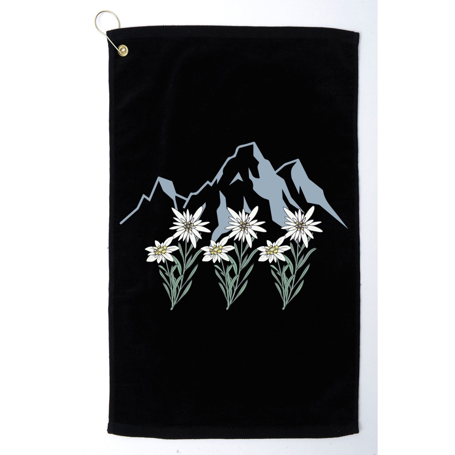 Mountains Switzerland Alps Edelweiss Basket Alpine Flower Gift Golf Towel