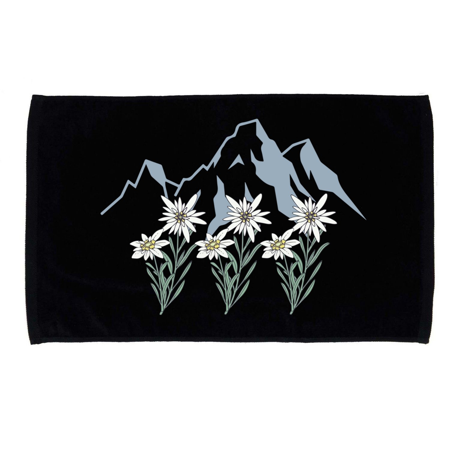 Mountains Switzerland Alps Edelweiss Basket Alpine Flower Gift Microfiber Hand Towel