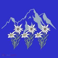 Mountains Switzerland Alps Edelweiss Basket Alpine Flower Gift T-Shirt