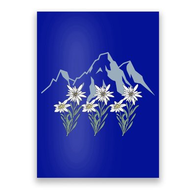 Mountains Switzerland Alps Edelweiss Basket Alpine Flower Gift Poster