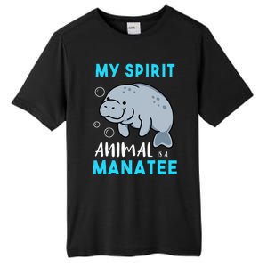 My Spirit Animal Is A Manatee Marine Biologist Gift Tall Fusion ChromaSoft Performance T-Shirt