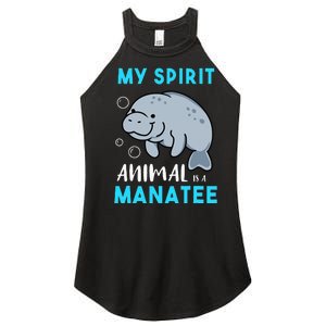 My Spirit Animal Is A Manatee Marine Biologist Gift Women's Perfect Tri Rocker Tank