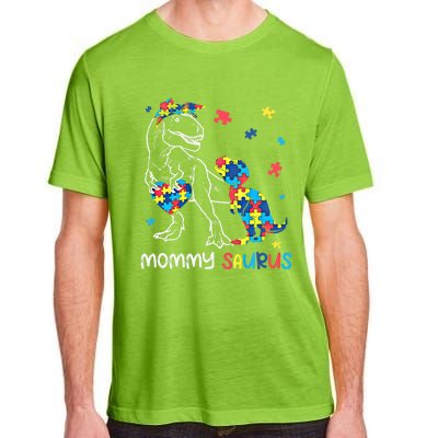 Mommy Saurus Autism Awareness Autistic Dinosaur Family Gift Adult ChromaSoft Performance T-Shirt