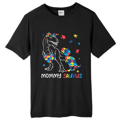 Mommy Saurus Autism Awareness Autistic Dinosaur Family Gift Tall Fusion ChromaSoft Performance T-Shirt