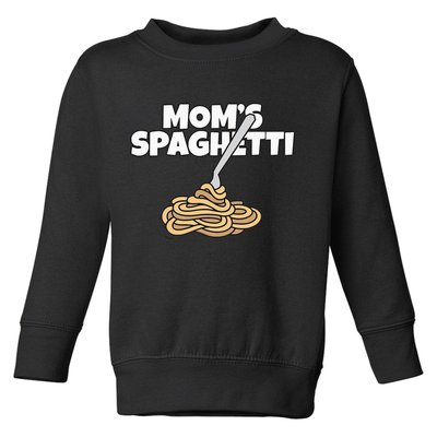 Moms Spaghetti And Meatballs Love Italian Food Gifts Foodies Toddler Sweatshirt