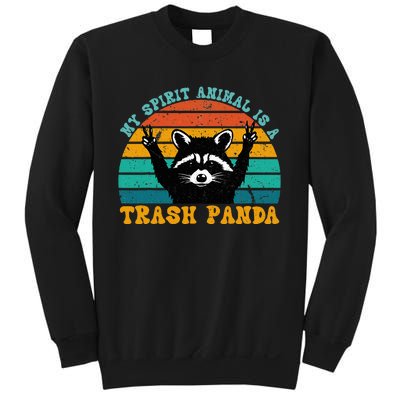 My Spirit Animal Is A Trash Panda Funny Raccoon Sweatshirt