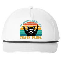 My Spirit Animal Is A Trash Panda Funny Raccoon Snapback Five-Panel Rope Hat