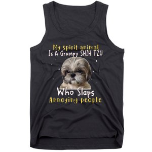 My Spirit Animal Is A Grumpy Shih Tzu Shih Tzu Lovers Tank Top