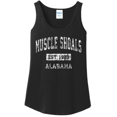 Muscle Shoals Alabama AL Vintage Sports Established Design Ladies Essential Tank