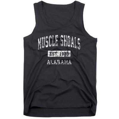 Muscle Shoals Alabama AL Vintage Sports Established Design Tank Top