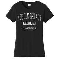 Muscle Shoals Alabama AL Vintage Sports Established Design Women's T-Shirt