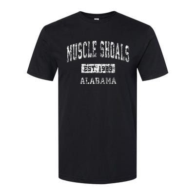 Muscle Shoals Alabama AL Vintage Sports Established Design Softstyle CVC T-Shirt