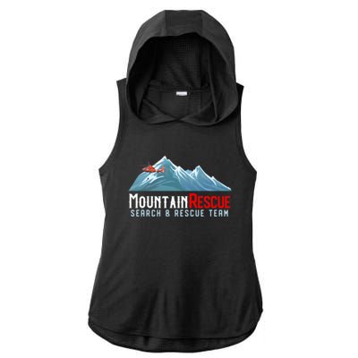 Mountain Search And Technical Rescue Team Sar Trt Uniform Gift Ladies PosiCharge Tri-Blend Wicking Draft Hoodie Tank