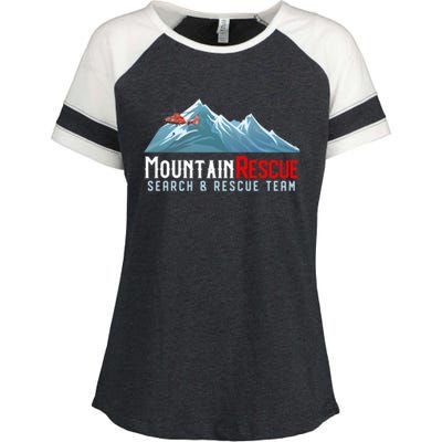 Mountain Search And Technical Rescue Team Sar Trt Uniform Gift Enza Ladies Jersey Colorblock Tee