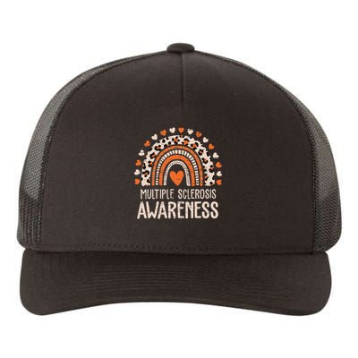 Multiple Sclerosis Awareness Ms Awareness Rainbow Support Yupoong Adult 5-Panel Trucker Hat