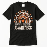 Multiple Sclerosis Awareness Ms Awareness Rainbow Support Tall T-Shirt