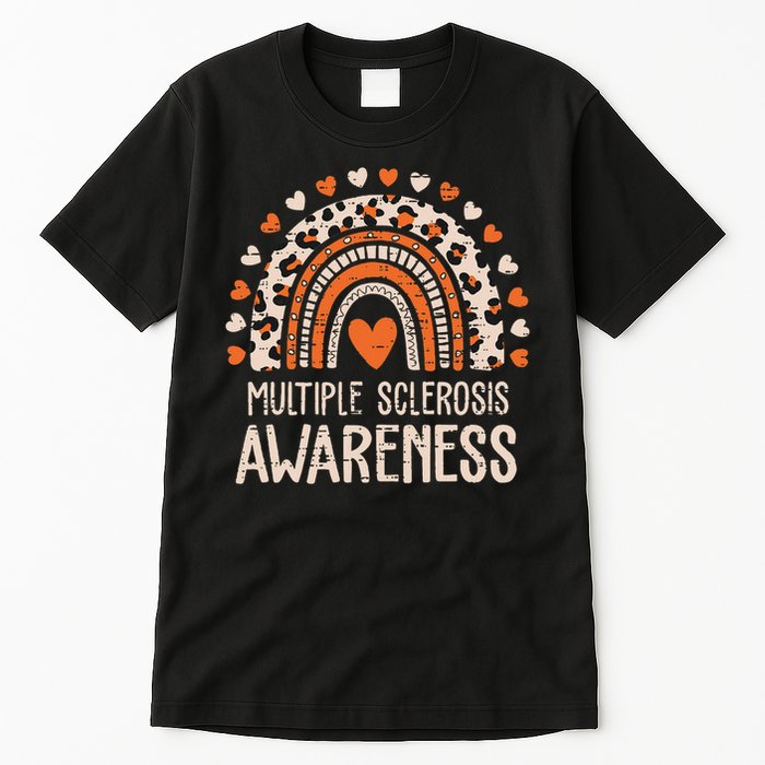 Multiple Sclerosis Awareness Ms Awareness Rainbow Support Tall T-Shirt