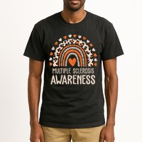 Multiple Sclerosis Awareness Ms Awareness Rainbow Support Tall T-Shirt