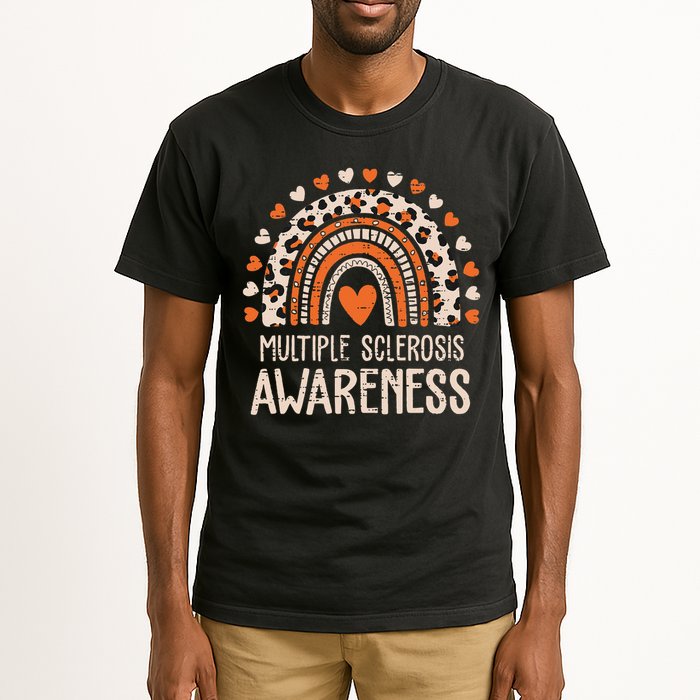 Multiple Sclerosis Awareness Ms Awareness Rainbow Support Tall T-Shirt