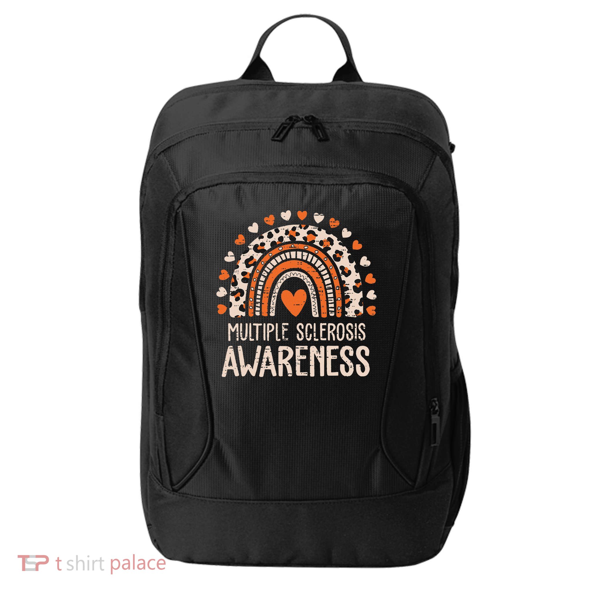 Multiple Sclerosis Awareness Ms Awareness Rainbow Support City Backpack