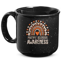 Multiple Sclerosis Awareness Ms Awareness Rainbow Support 15oz Campfire Ceramic Mug