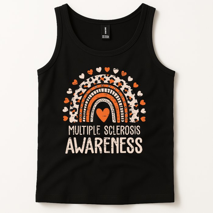 Multiple Sclerosis Awareness Ms Awareness Rainbow Support Tank Top