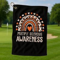 Multiple Sclerosis Awareness Ms Awareness Rainbow Support Golf Towel