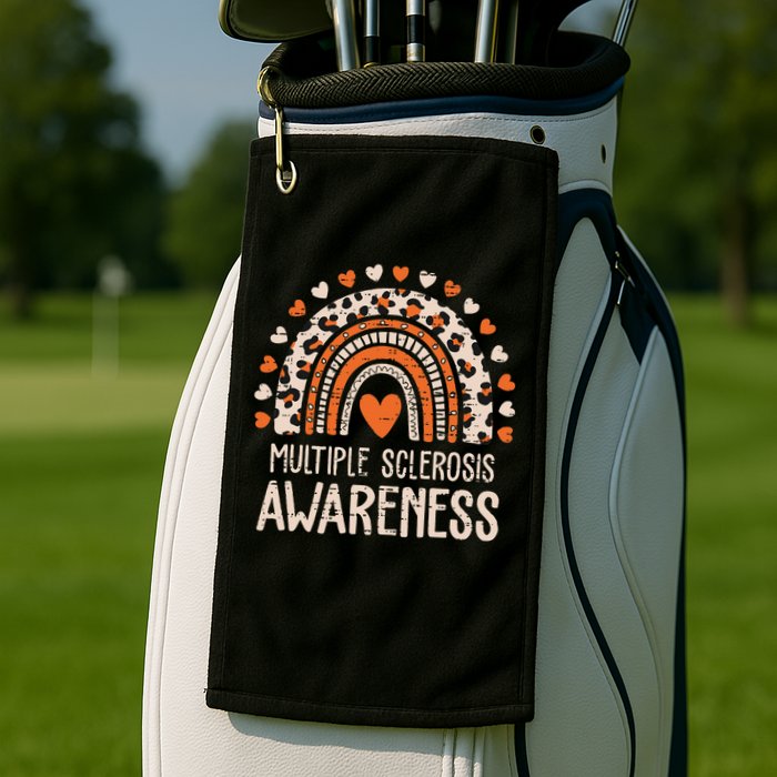 Multiple Sclerosis Awareness Ms Awareness Rainbow Support Golf Towel