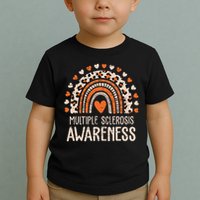 Multiple Sclerosis Awareness Ms Awareness Rainbow Support Toddler T-Shirt