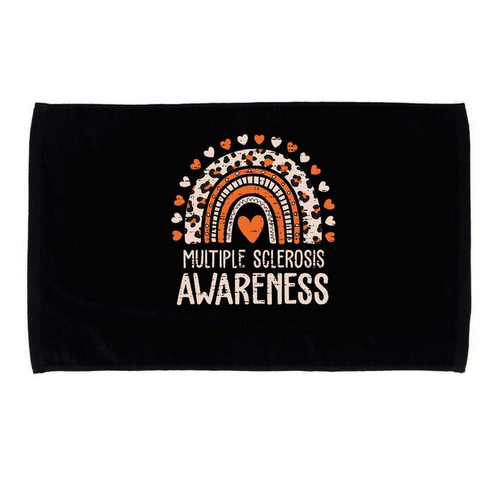 Multiple Sclerosis Awareness Ms Awareness Rainbow Support Microfiber Hand Towel