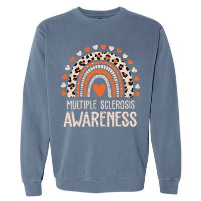 Multiple Sclerosis Awareness Ms Awareness Rainbow Support Garment-Dyed Sweatshirt