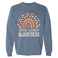 Multiple Sclerosis Awareness Ms Awareness Rainbow Support Garment-Dyed Sweatshirt