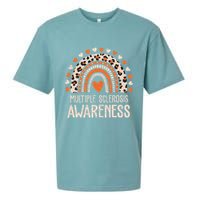 Multiple Sclerosis Awareness Ms Awareness Rainbow Support Sueded Cloud Jersey T-Shirt