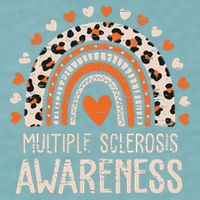 Multiple Sclerosis Awareness Ms Awareness Rainbow Support Sueded Cloud Jersey T-Shirt