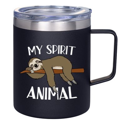 My Spirit Animal Is A Sloth 12oz Stainless Steel Coffee Mug