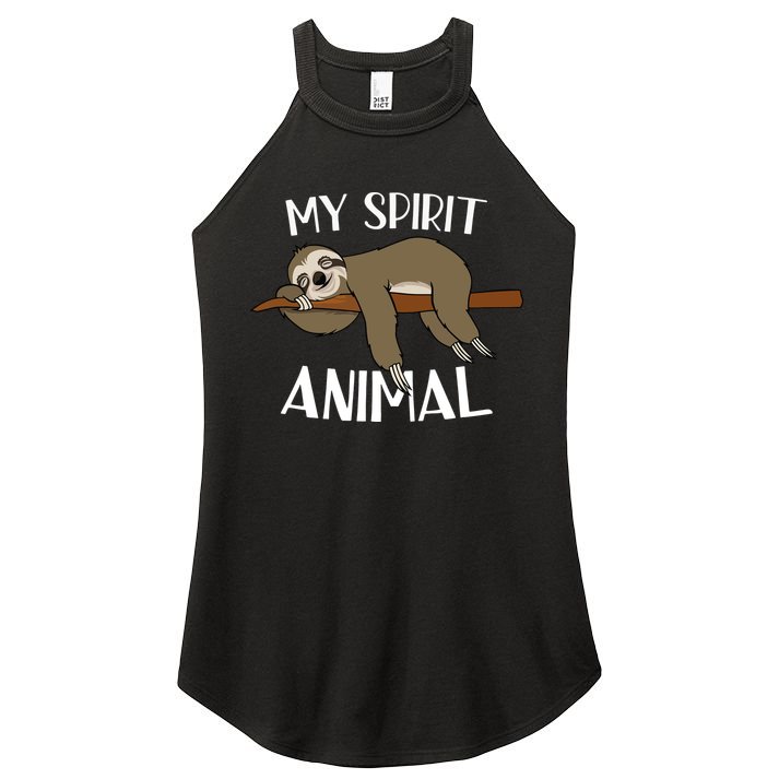 My Spirit Animal Is A Sloth Women's Perfect Tri Rocker Tank