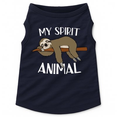 My Spirit Animal Is A Sloth Doggie Tank