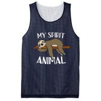 My Spirit Animal Is A Sloth Mesh Reversible Basketball Jersey Tank