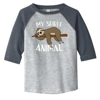 My Spirit Animal Is A Sloth Toddler Fine Jersey T-Shirt