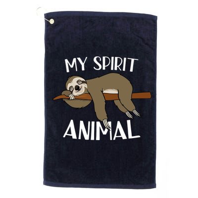 My Spirit Animal Is A Sloth Golf Towel
