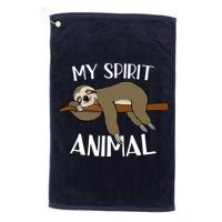 My Spirit Animal Is A Sloth Golf Towel