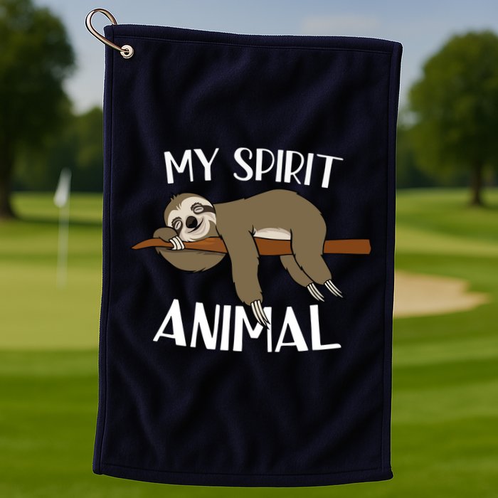 My Spirit Animal Is A Sloth Golf Towel